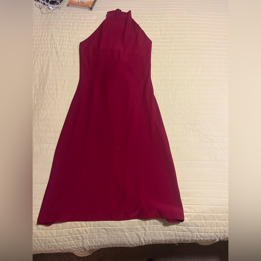 Elegant Red Sleeveless Dress